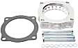 46-31001 Throttle Body Spacer - Clear Anodized, Aluminum, Direct Fit, Sold Individually