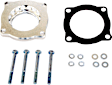 46-31008 Throttle Body Spacer - Clear Anodized, Aluminum, Direct Fit, Sold Individually