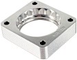 46-33001 Throttle Body Spacer - Clear Anodized, Aluminum, Direct Fit, Sold Individually