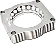46-33002 Throttle Body Spacer - Clear Anodized, Aluminum, Direct Fit, Sold Individually