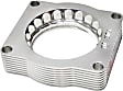 46-33002 Throttle Body Spacer - Clear Anodized, Aluminum, Direct Fit, Sold Individually