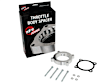 46-33010 Throttle Body Spacer - Clear Anodized, Aluminum, Direct Fit, Sold Individually