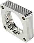 46-35001 Throttle Body Spacer - Clear Anodized, Aluminum, Direct Fit, Sold Individually