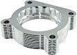 46-36002 Throttle Body Spacer - Clear Anodized, Aluminum, Direct Fit, Sold Individually
