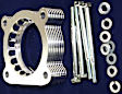 46-36002 Throttle Body Spacer - Clear Anodized, Aluminum, Direct Fit, Sold Individually