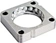 46-37001 Throttle Body Spacer - Clear Anodized, Aluminum, Direct Fit, Sold Individually