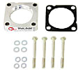46-37001 Throttle Body Spacer - Clear Anodized, Aluminum, Direct Fit, Sold Individually
