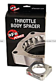 46-37001 Throttle Body Spacer - Clear Anodized, Aluminum, Direct Fit, Sold Individually