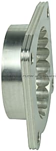 46-38005 Throttle Body Spacer - Clear Anodized, Aluminum, Direct Fit, Sold Individually
