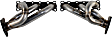 48-46101 Headers Shorty, Natural, Made of Stainless Steel