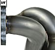 48-46101 Headers Shorty, Natural, Made of Stainless Steel