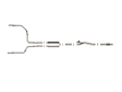 49-34140 Cat-Back Exhaust System, 6.2L, 8Cyl, Made of Stainless Steel, Vulcan Series