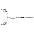 49-36630-L Cat-Back Exhaust System, 1.5L, 4Cyl, Made of Stainless Steel, Vulcan Series