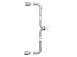 49-37014-P Axle-Back Exhaust System, Made of Stainless Steel, Vulcan Series