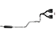 49-38073-B Cat-Back Exhaust System, 3.6L, 6Cyl, Made of Stainless Steel, Rebel Series