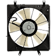 Radiator Fan - Driver Side Fan Blade, Motor and Shroud