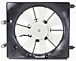 A/C Condenser Fan - Passenger Side Fan Blade, Motor and Shroud, Base Model, 4 Cyl., 2.4L Engine