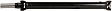 65-1011 Rear Driveshaft, All Wheel Drive, with 43.62 in. Long Driveshaft, Measurement taken from end of input shaft to center of U-Joint