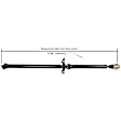 65-2008 Rear Driveshaft, 72.5 in. Length