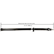 65-7031 Rear Driveshaft, 2.5L, 4Cyl, 61.31 in. length, Reman Series