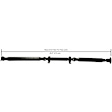 65-8004 Rear Driveshaft, All Wheel Drive, with 83.07 in. Long Driveshaft