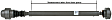 65-9313 Front Driveshaft, 4.0L, 6Cyl, 21 in. length, Reman Series