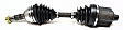 66-1243 Front, Driver or Passenger Side New Series Axle Assembly - New Sold Individually