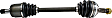 66-4153 Front, Passenger Side New Series Axle Assembly - New Sold Individually, 2.3L, 4Cyl