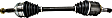 66-5038 Front, Driver Side New Series Axle Assembly - New Sold Individually, 2.2L, 4Cyl