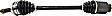 66-7259 Front, Driver or Passenger Side New Series Axle Assembly - New Sold Individually