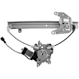 2002 Nissan Altima - Rear, Driver Side Power Window Regulator, With Motor, OE Replacement Series