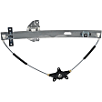 82-187C Front, Driver Side New Series Power Window Regulator, Without Motor