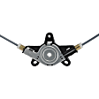 82-187C Front, Driver Side New Series Power Window Regulator, Without Motor