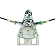 82-3400A Rear, Passenger Side New Series Power Window Regulator, Without Motor