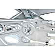 82-3442B Front, Driver Side New Series Power Window Regulator, Without Motor