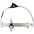 82-382D Rear, Passenger Side New Series Power Window Regulator, Without Motor