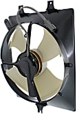 A/C Condenser Fan - Passenger Side Fan Blade, Motor and Shroud