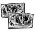 1993 Ford Ranger - Driver and Passenger Side Halogen Headlight, With bulb(s), Clear Lens, Chrome Interior, Crystal Series