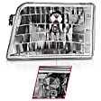 1993 Ford Ranger - Driver and Passenger Side Halogen Headlight, With bulb(s), Clear Lens, Chrome Interior, Crystal Series