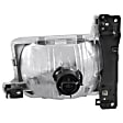 111050 Driver and Passenger Side Halogen Headlight, With bulb(s), Clear Lens, Chrome Interior, Crystal Series