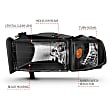 111067 Driver and Passenger Side Halogen Headlight, With bulb(s), Clear Lens, Black Interior, Crystal Series