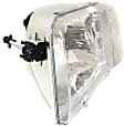 111119 Driver and Passenger Side Halogen Headlight, With bulb(s), Clear Lens, Chrome Interior, Crystal Series