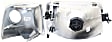 111119 Driver and Passenger Side Halogen Headlight, With bulb(s), Clear Lens, Chrome Interior, Crystal Series