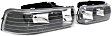 111155 Driver and Passenger Side Halogen Headlight, With bulb(s), Clear Lens, Black Interior, Crystal Series