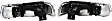 111155 Driver and Passenger Side Halogen Headlight, With bulb(s), Clear Lens, Black Interior, Crystal Series