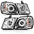2003 Lexus LX470 Base 8 Cyl 4.7L - Driver and Passenger Side Halogen Headlight, With bulb(s), Ccfl; Does Not Fit Models With Factory Hid Bulbs, Clear Lens, Chrome Interior, Halo Projector Series