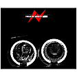 2001 GMC Yukon - Driver and Passenger Side Halogen Headlight, With bulb(s), Clear Lens, Black Interior, Halo Projector Series