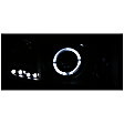 111196 Driver and Passenger Side Halogen Headlight, With bulb(s), Clear Lens, Black Interior, Halo Projector Series