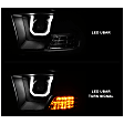 111270 Driver and Passenger Side Halogen Headlight, With bulb(s), Clear Lens, Black Interior, U-Bar Projector Series