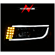 2015 Jeep Grand Cherokee - Driver and Passenger Side Halogen Headlight, With bulb(s), With Plank Style Design; Does Not Fit Models With Factory Hid Bulbs, Clear Lens, Black Interior, Projector Series